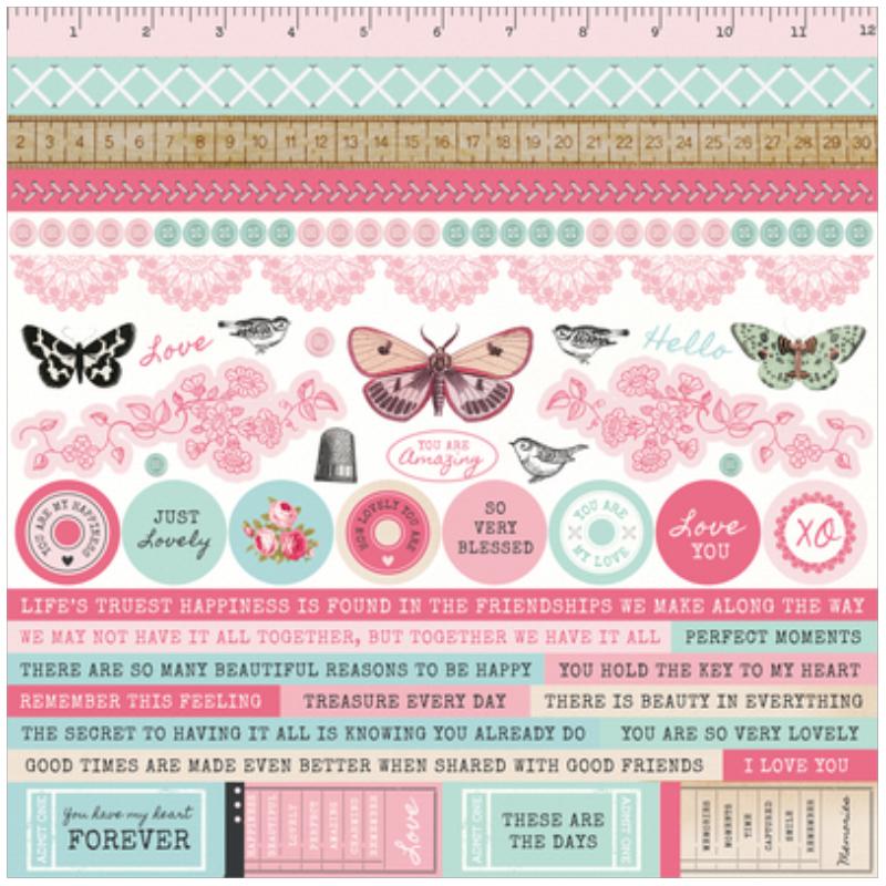 KaiserCraft Miss Betty  12 x 12 Sticker Sheet