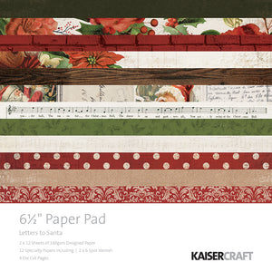 Kaisercraft - Letters to Santa Collection - Christmas - 6.5 x 6. 5 Paper Pad