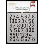 Donna Downey Signature Stencils -Numbers Repeat 8.5" x 8.5"