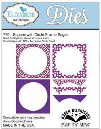 Karen Burniston Fancy Frame Edges - Square with Circle Frame