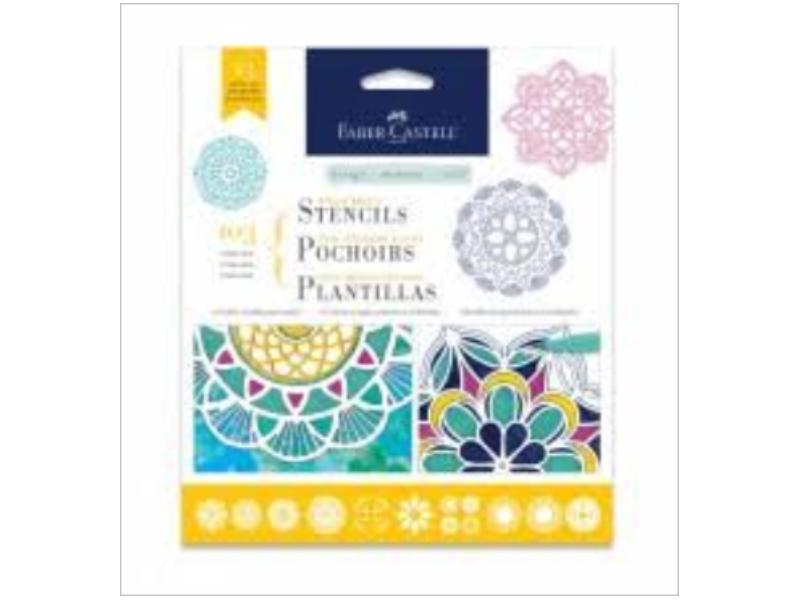 Faber Castell Mixed Media Paper  Stencils 10 pack