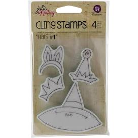 Prima Julie Nutting "Hats" I Cling Stamp