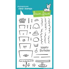 Lawn Fawn Bake Me A Cake Clear Stamp