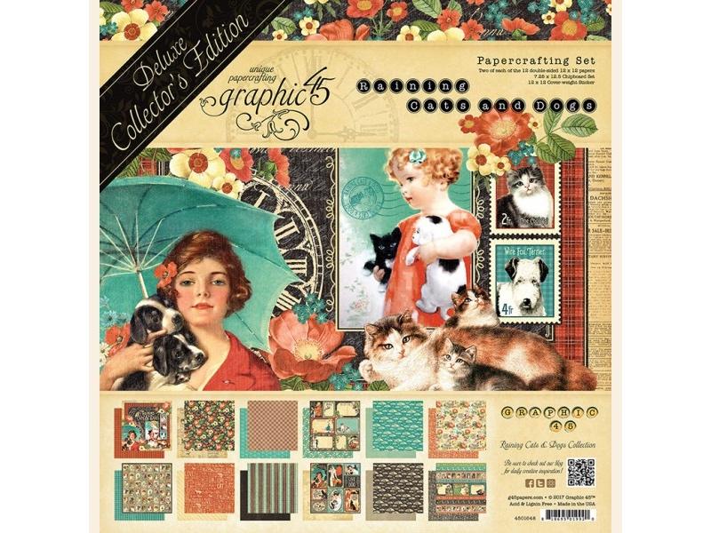Graphic 45 Raining Cats & Dogs - Deluxe Collector's Edition
